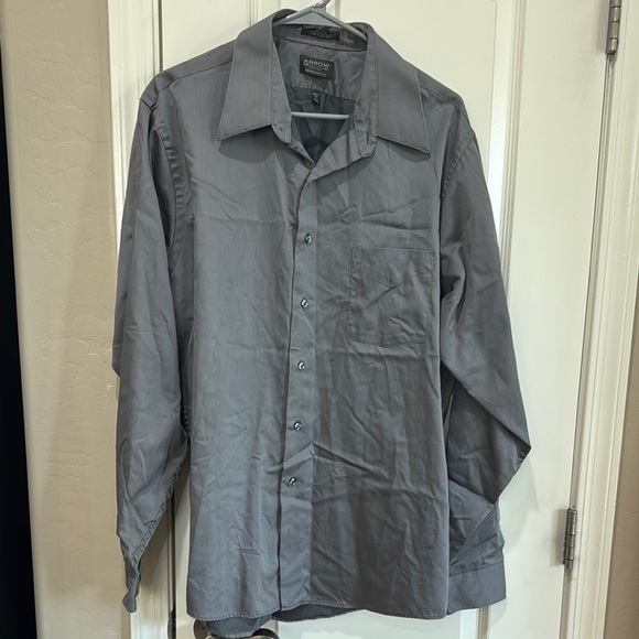 Arrow Gray Dress Shirt Classic Style / A10 - Picture 1 of 4